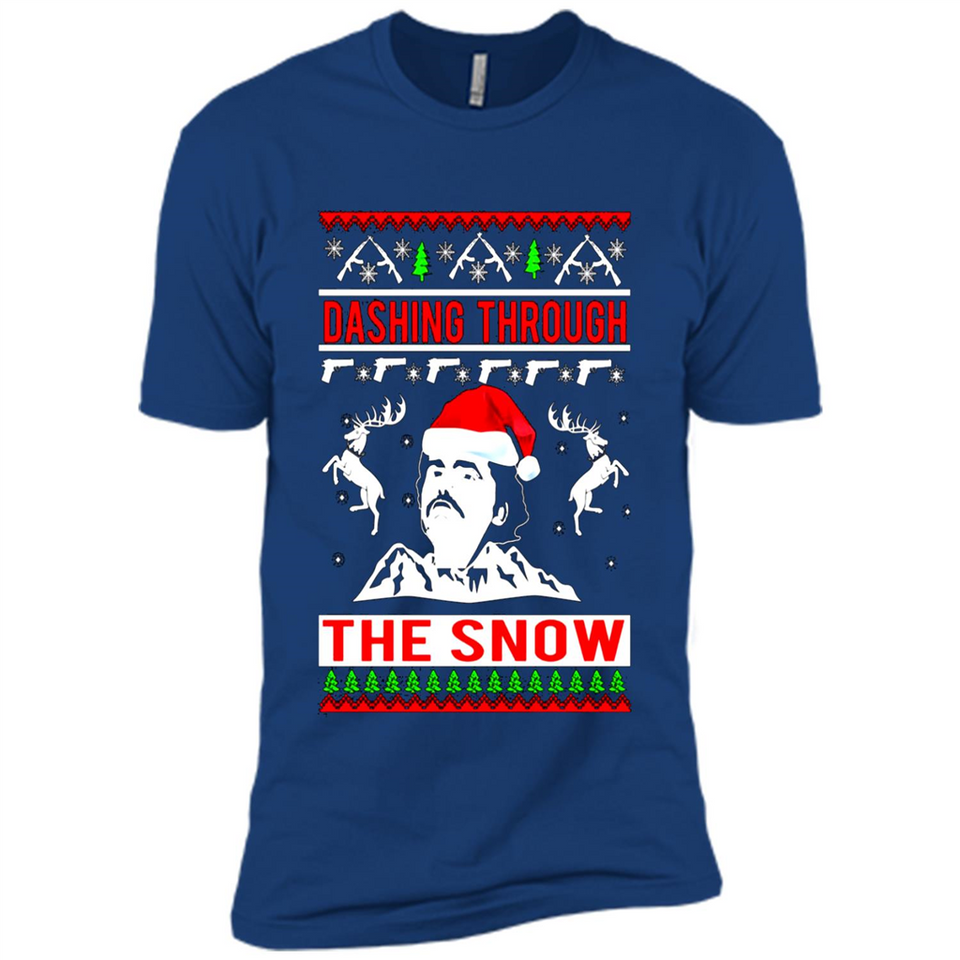 Narcos dashing through the snow Christmas sweatshirt PINGPONG