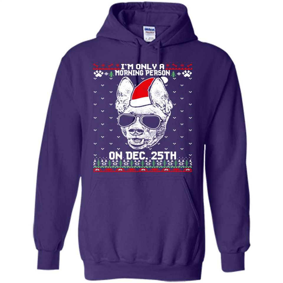 Morning Person Pharaoh Hound Funny Xmas - Hoodie