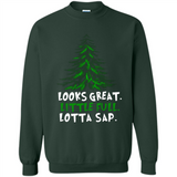 Looks Great Little Full Lotta Sap Funny Christmas Mug PINGPONG - Sweatshirt