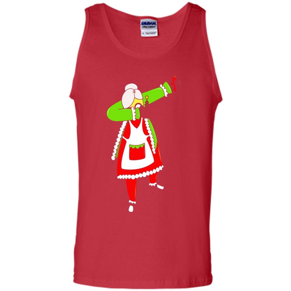 Funny Dabbing Mrs. Santa Claus Christmas Dab - Tank Top