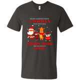 Never Underestimate An April Woman Watches Hallmark Movies Sweatshirt - Men's V-Neck