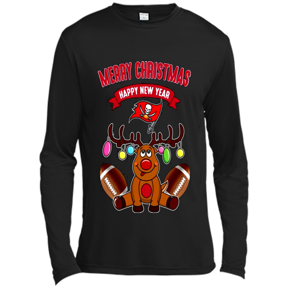 Tampa Bay Buccaneers NFL Reindeer Funny Merry Christmas And Happy New Year