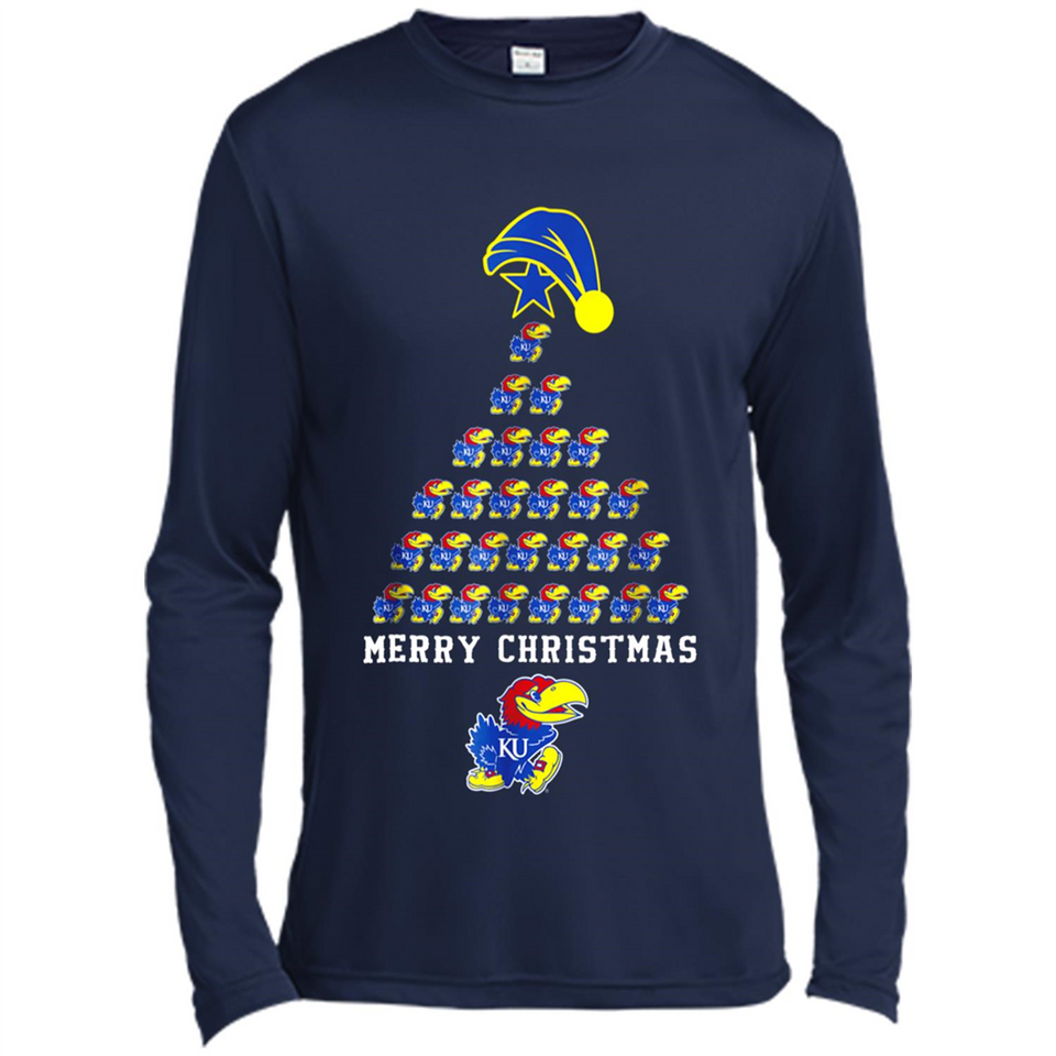 Perfect Kansas Jayhawks Christmas Tree PINGPONG