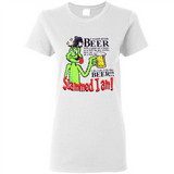 Slammed I Am I Would Drink Beer With A Goat On A Boat Shirt - Ladies Short-Sleeve