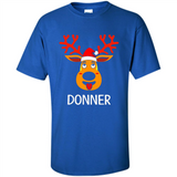 Donner Reindeer Santa Claus Funny Xmas Holiday T-Shirt - Shirt