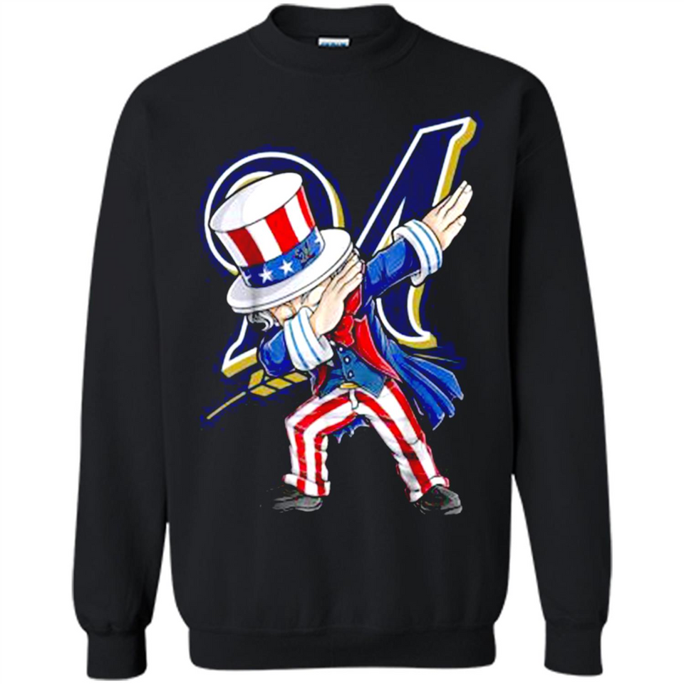 MLB MILWAUKEE BREWERS UNCLE SAM DABBING INDEPENDENCE DAY