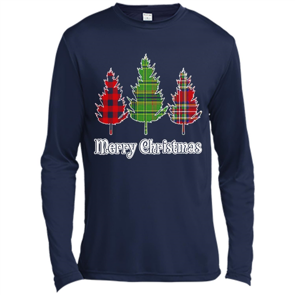 Plaid Christmas Tree Shirt Merry Christmas Plaid is Rad