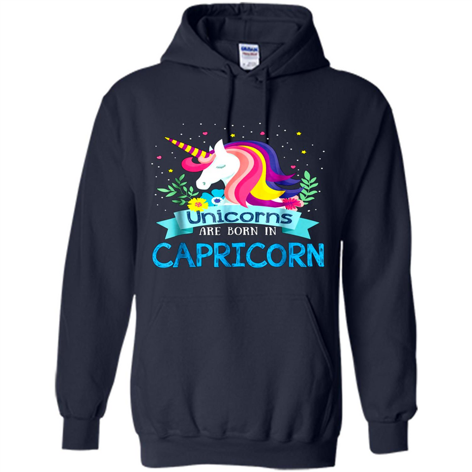 Unicorns are born in Capricorn Birthday Rainbow Gift Custom Ultra Cotton