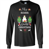 This Singer Loves Christmas Tree Shirt with Snowman