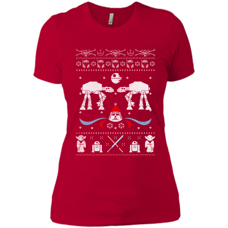 Star Wars Icons Funny Ugly Christmas - Ladies' Boyfriend T-Shirt