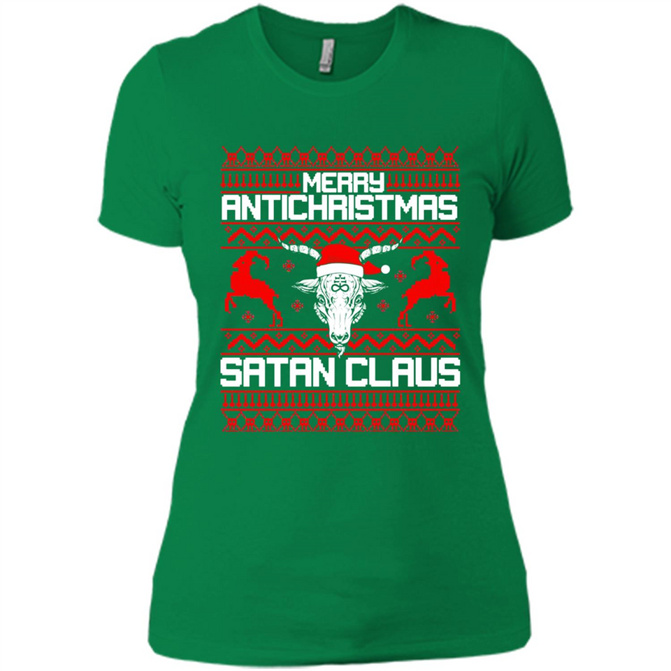 Merry Antichristmas Satan Claus - Ladies' Boyfriend T-Shirt