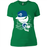 Jack Skellington The Nightmare Before Christmas-Rams Football - Ladies' Boyfriend T-Shirt