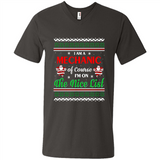 Funny Ugly Christmas T-Shirt Gift for Mechanic - Men's V-Neck
