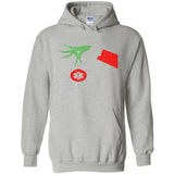 Funny Grinch Hand holding Doctor ornament Christmas Sporty T-Shirt - Hoodie