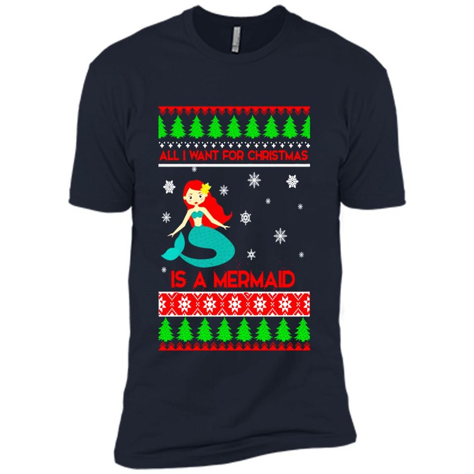 All I Want For Christmas Is A Mermaid ugly PINGPONG