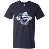 Tennessee Titans And Superman Fans - Men's V-Neck