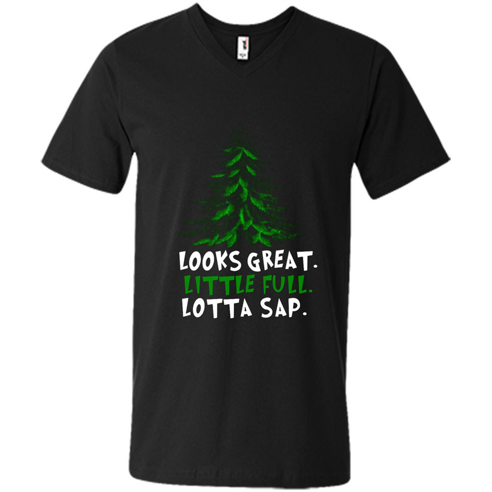 Looks Great Little Full Lotta Sap Funny Christmas Mug PINGPONG - Men's V-Neck
