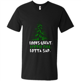 Looks Great Little Full Lotta Sap Funny Christmas Mug PINGPONG - Men's V-Neck