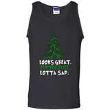 Looks Great Little Full Lotta Sap Funny Christmas Mug PINGPONG - Tank Top