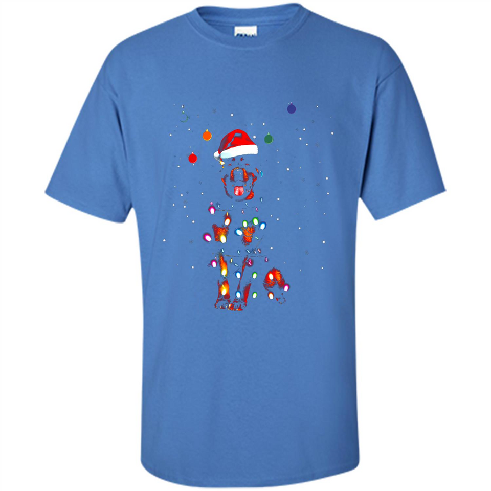 Rottweiler Santa Lights Christmas Dog Xmas Sweatshirt - Shirt