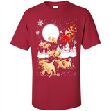 Christmas Santa Golden Retriever Sleigh For Labrador Retriever