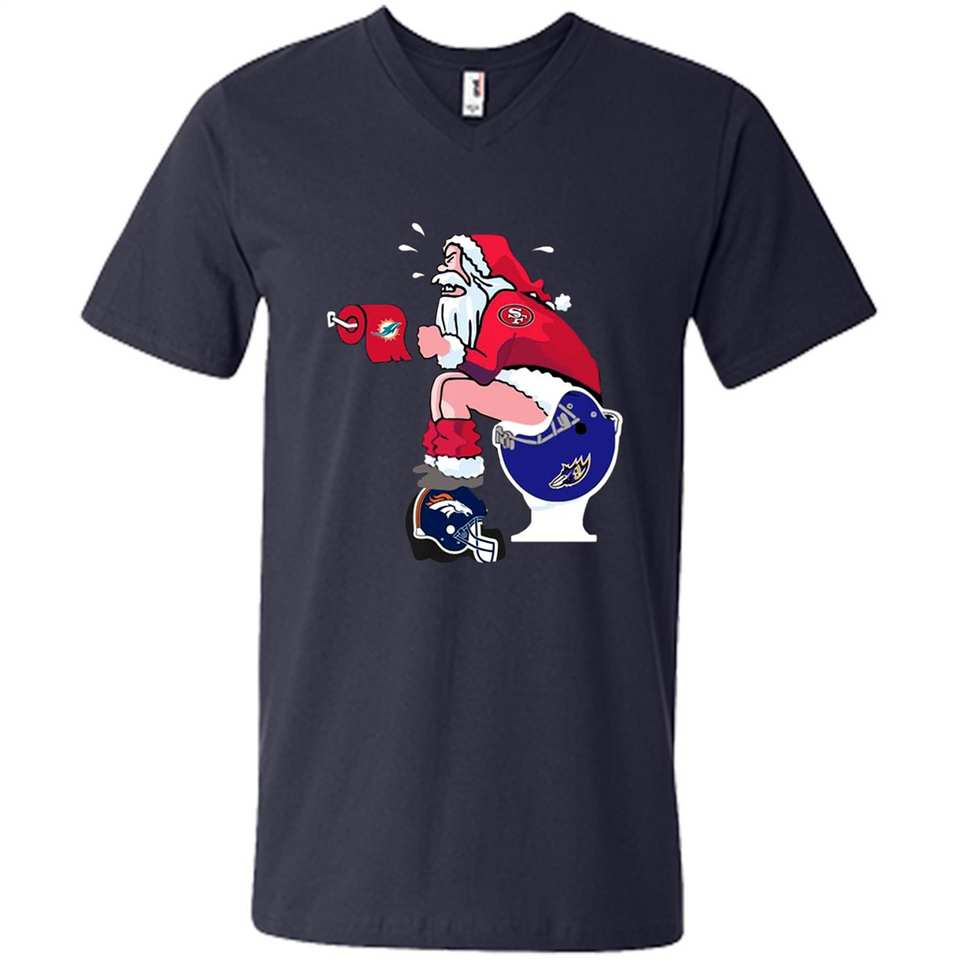 San Francisco 49ers Santa Claus Toilet