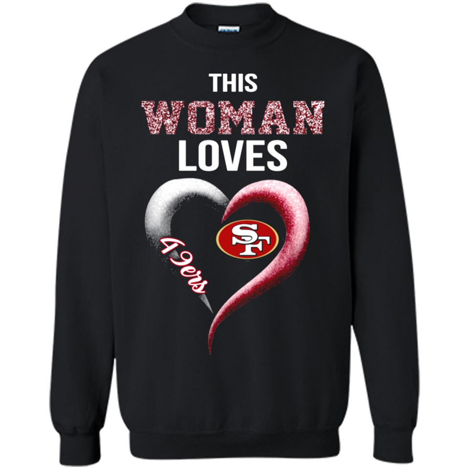 This Woman love 49ers NFL football team - Sweatshirt