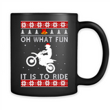 Motocross oh what fun it is to ride Christmas sweater PINGPONG