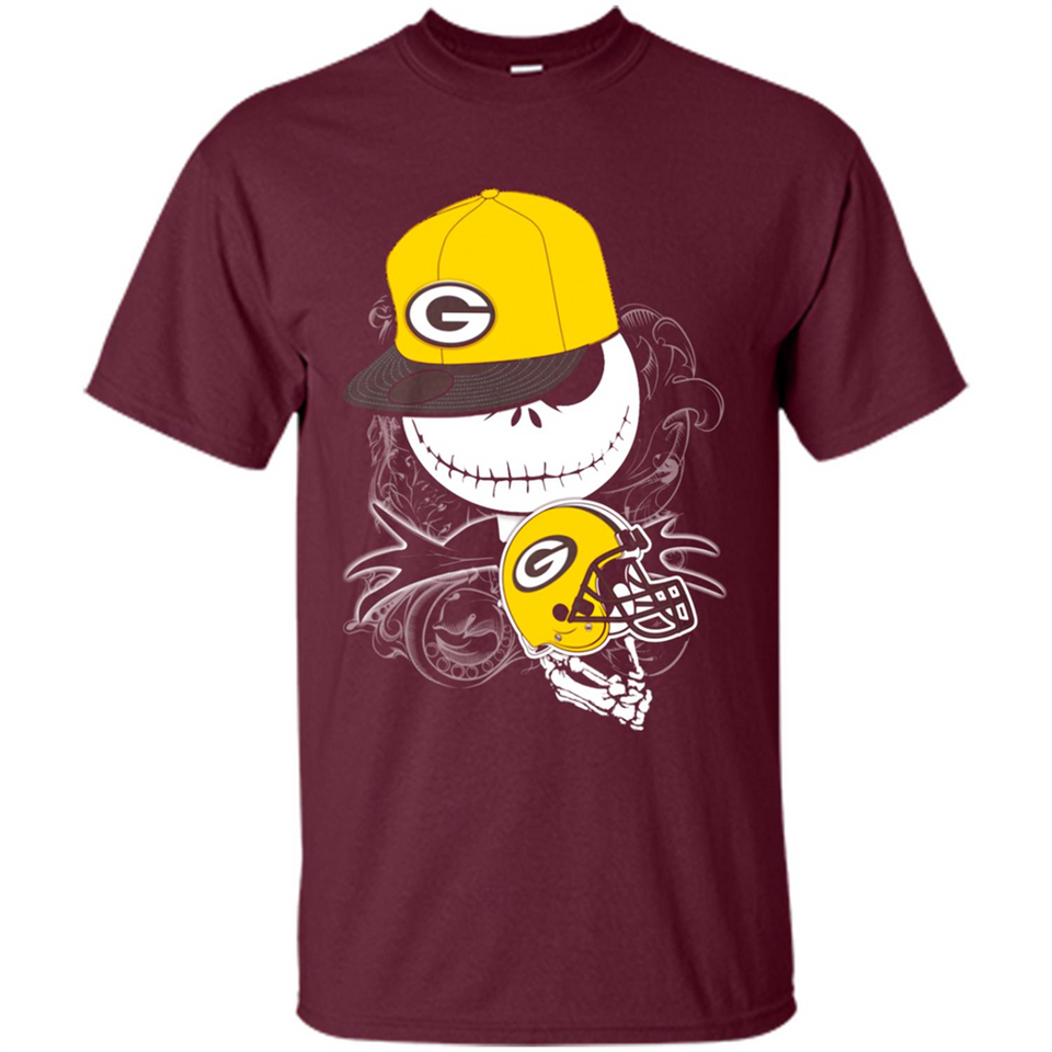 Jack Skellington The Nightmare Before Christmas-Packers Football - Shirt