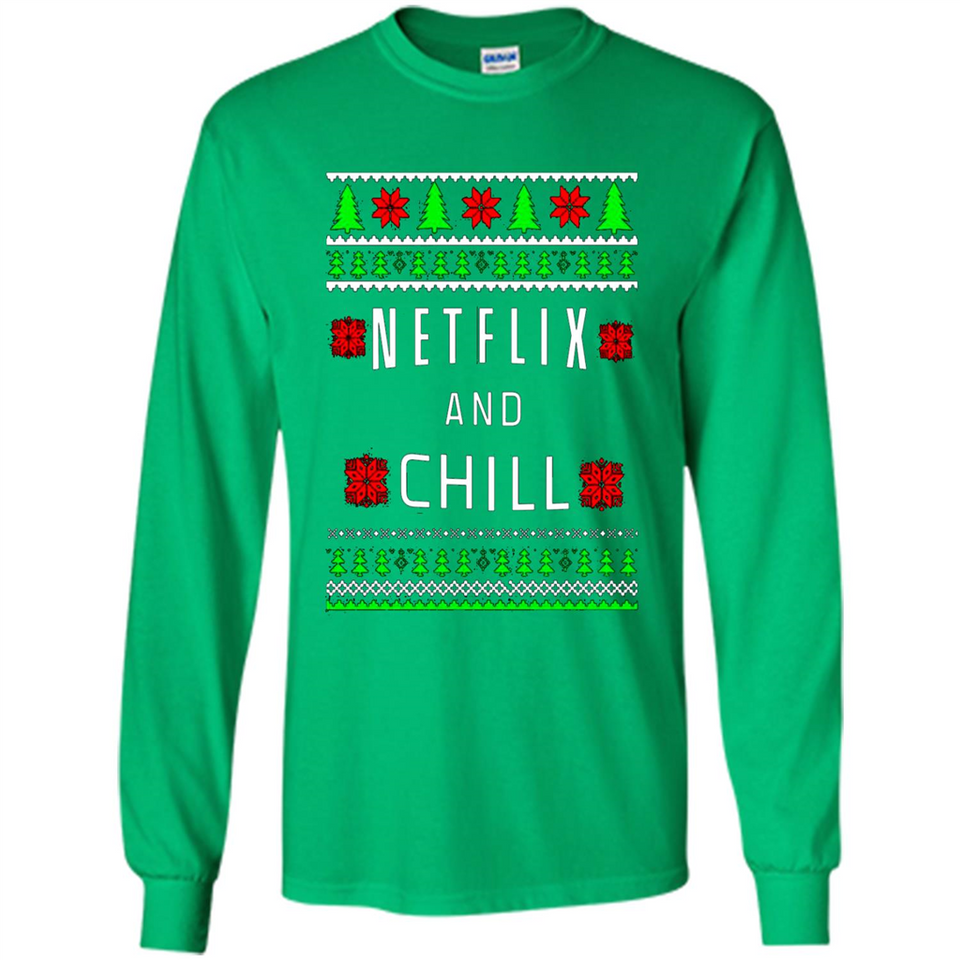 Netflix And Chill Christmas sweater PINGPONG
