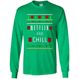 Netflix And Chill Christmas sweater PINGPONG