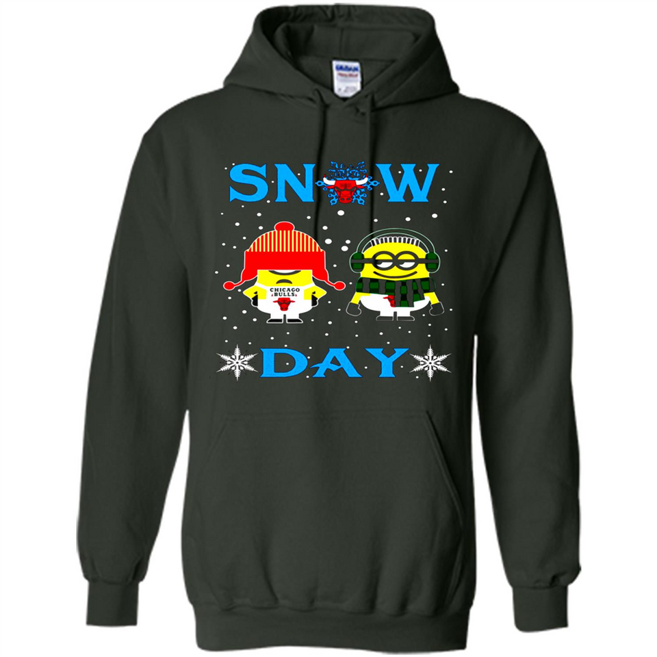 Snow Day Shirt For Chicago Bulls Vs Minion Fans pingpong