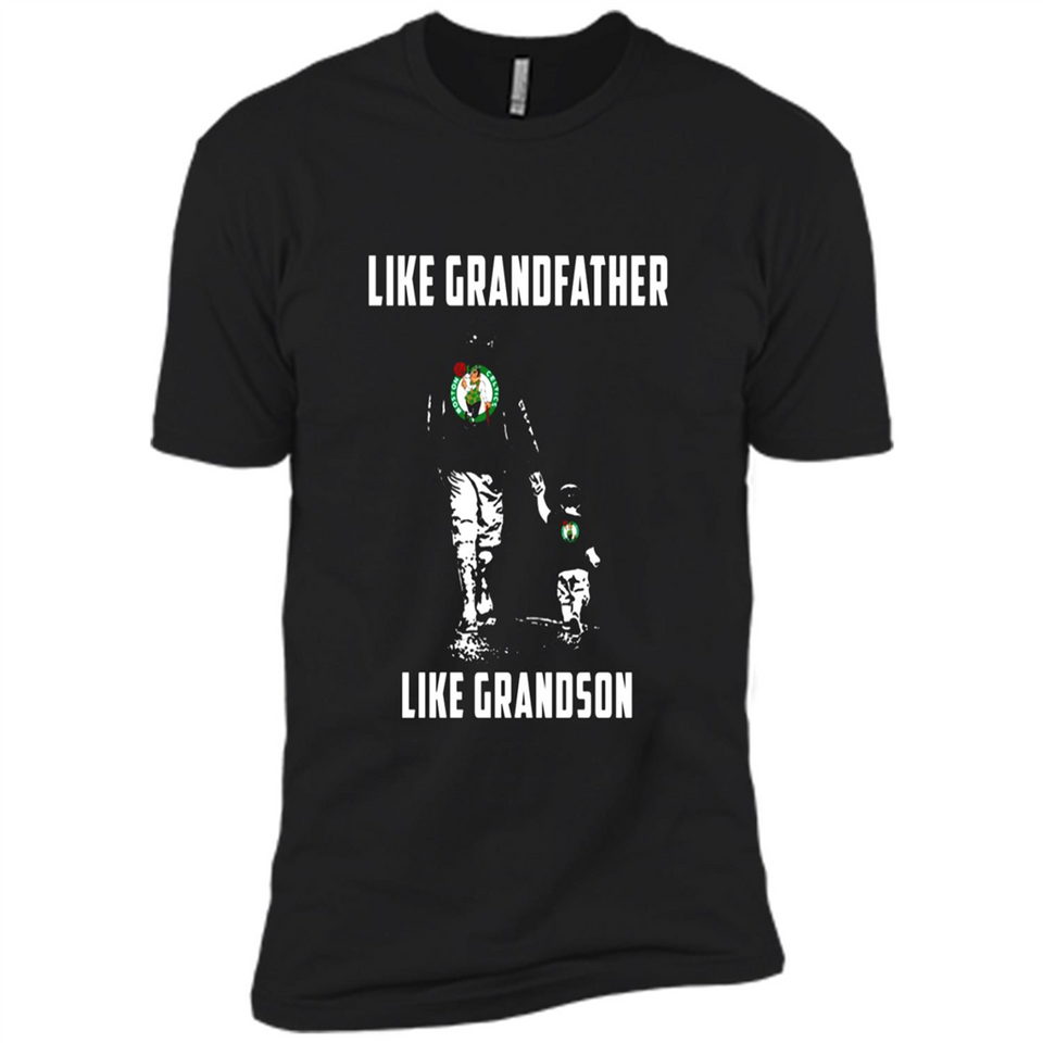 Boston Celtics Like GrandFather Like GrandSon - Premium Short Sleeve T-Shirt