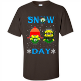 Snow Day Shirt For Boston Celtics Vs Minion Fans pingpong