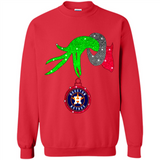 GRINCH HAND HOLDING HOUSTON ASTROS GLITTER CHRISTMAS PINGPONG