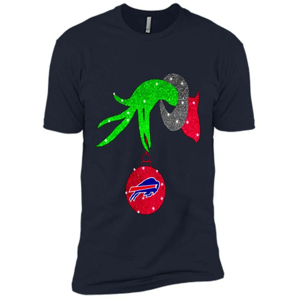 GRINCH HAND HOLDING BUFFALO BILLS GLITTER CHRISTMAS PINGPONG