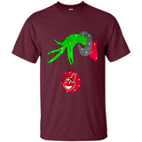 GRINCH HAND HOLDING CLEVELAND INDIANS GLITTER CHRISTMAS PINGPONG