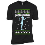 Mr Meeseeks Xistence Is Pain Ugly Christmas - Premium Short Sleeve T-Shirt