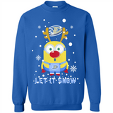 Minion Anaheim Ducks Ugly Christmas Sweater Let it Snow - Sweatshirt
