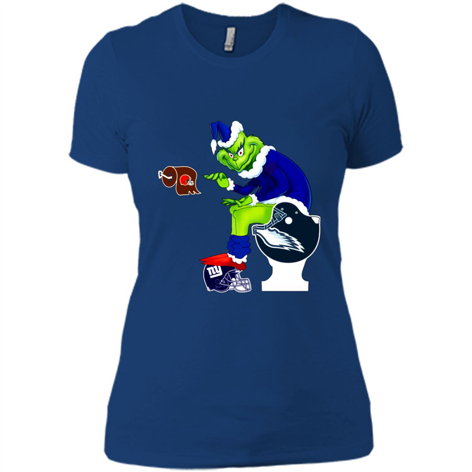 New York Giants Toilet Grinch Santa Claus Football Fan PINGPONG