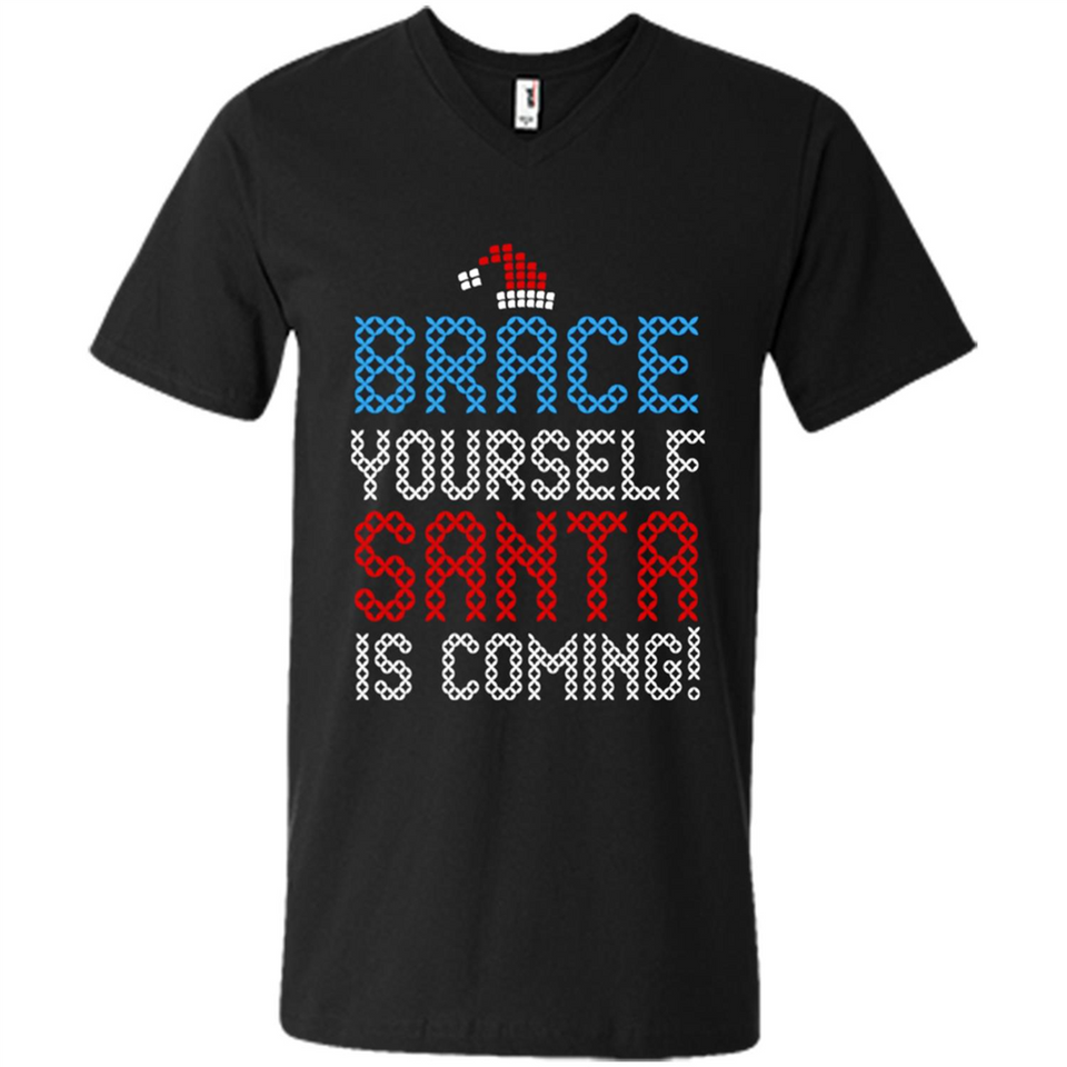 Brace Yourself Santa is coming Christmas - Men's V-Neck
