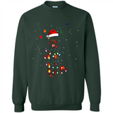 Rottweiler Santa Lights Christmas Dog Xmas Sweatshirt - Sweatshirt
