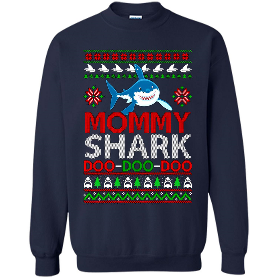 Mommy shark Doo Doo Doo Christmas sweatshirt PINGPONG