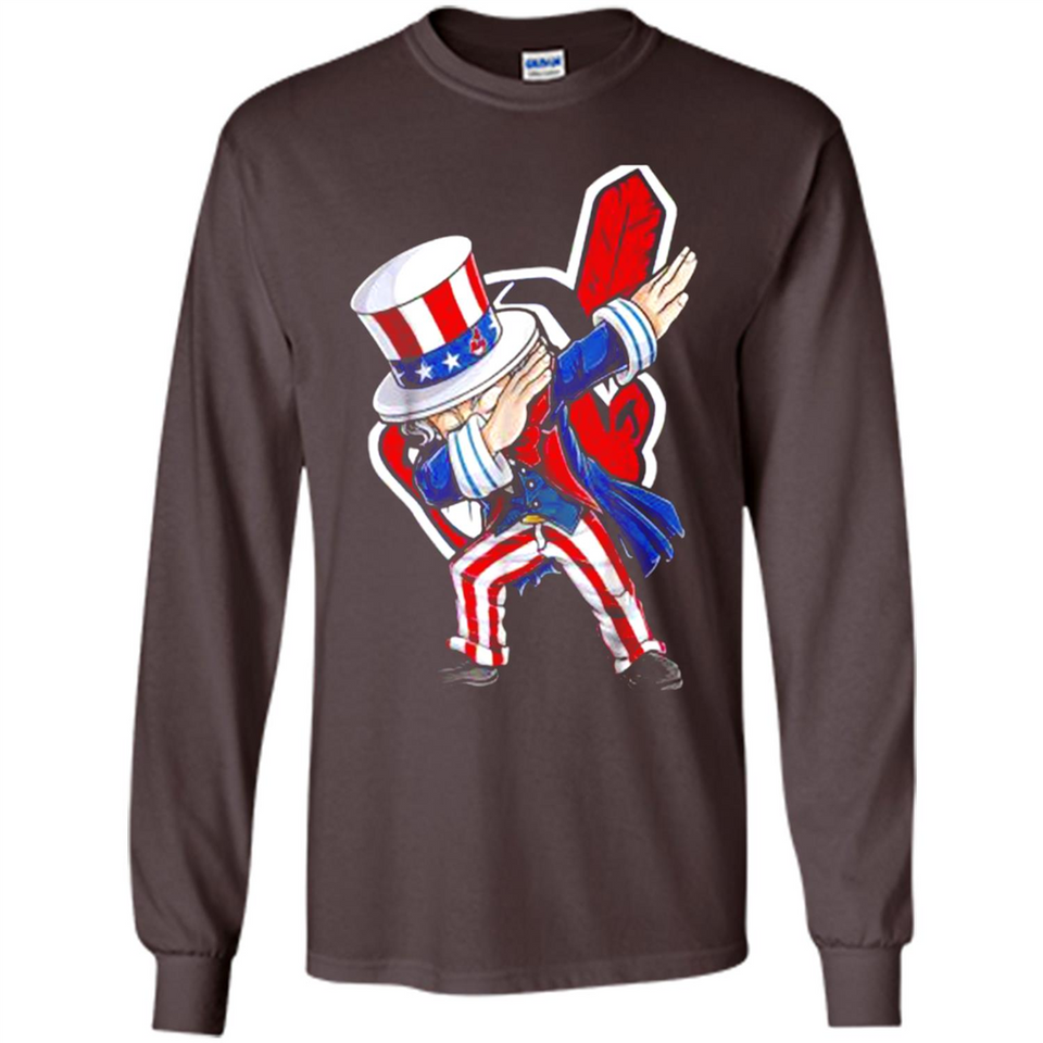 MLB CLEVELAND INDIANS UNCLE SAM DABBING INDEPENDENCE DAY
