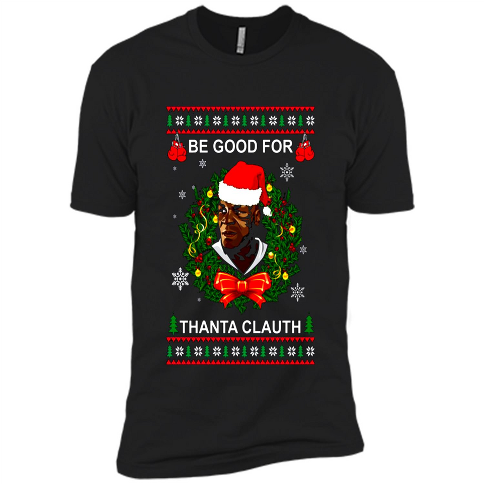 Mike Tyson Thanta Clauth Santa Claus Christmas sweater PINGPONG