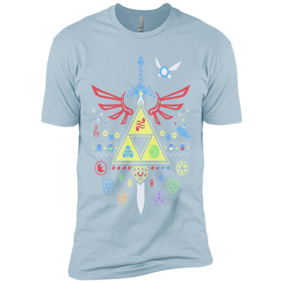 Song of Christmas Time the Legend of Zelda Ugly Sweater Perfect Christmas - Premium Short Sleeve T-Shirt