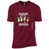 Christmas Garden Gnome Hanging With My Gnomies - Premium Short Sleeve T-Shirt