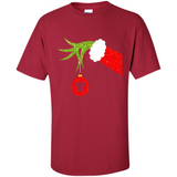 Funny Grinch Hand Holding Chef Ornament Christmas PING PONG
