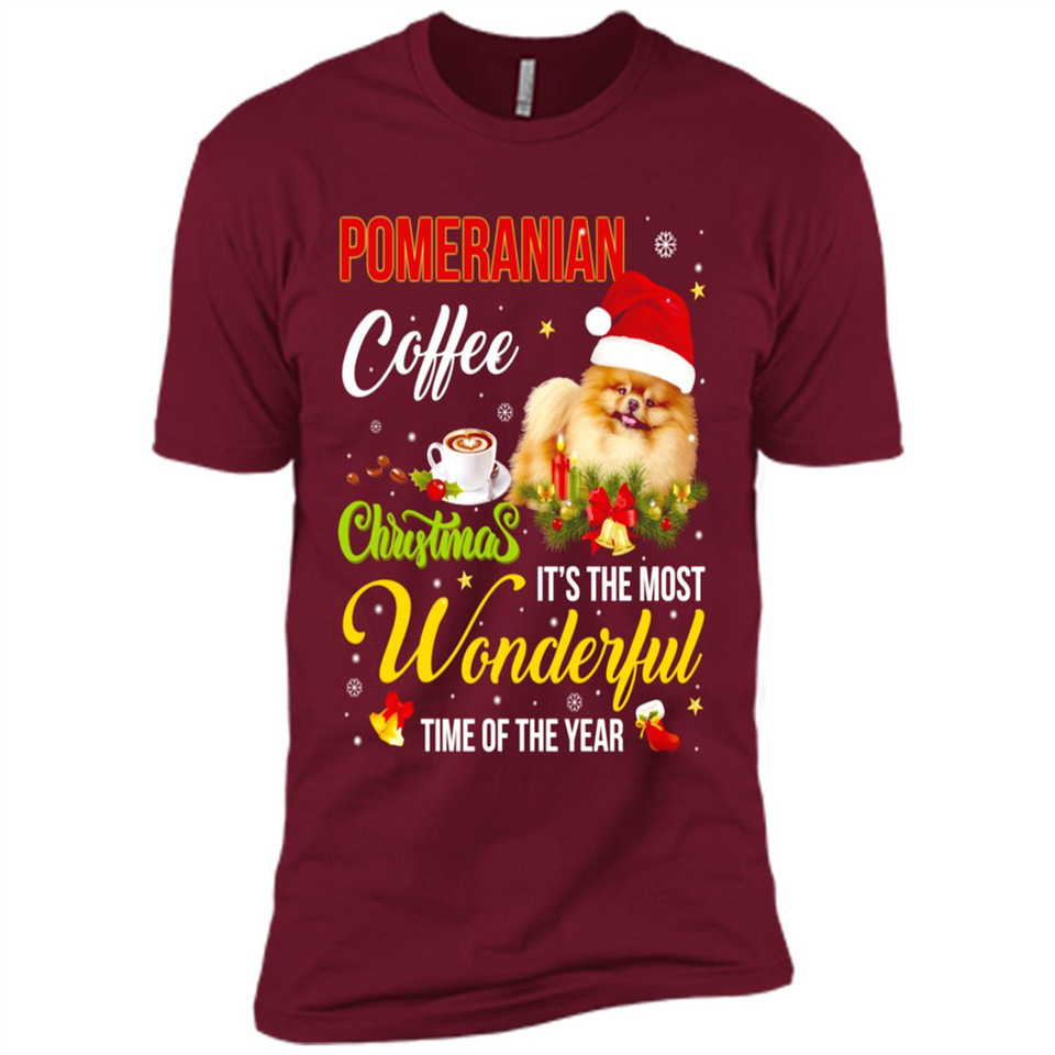 Pomeranian Coffee Wonderful Christmas