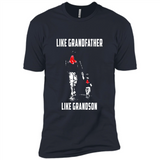 Boston Red Sox GrandFather Like GrandSon - Premium Short Sleeve T-Shirt